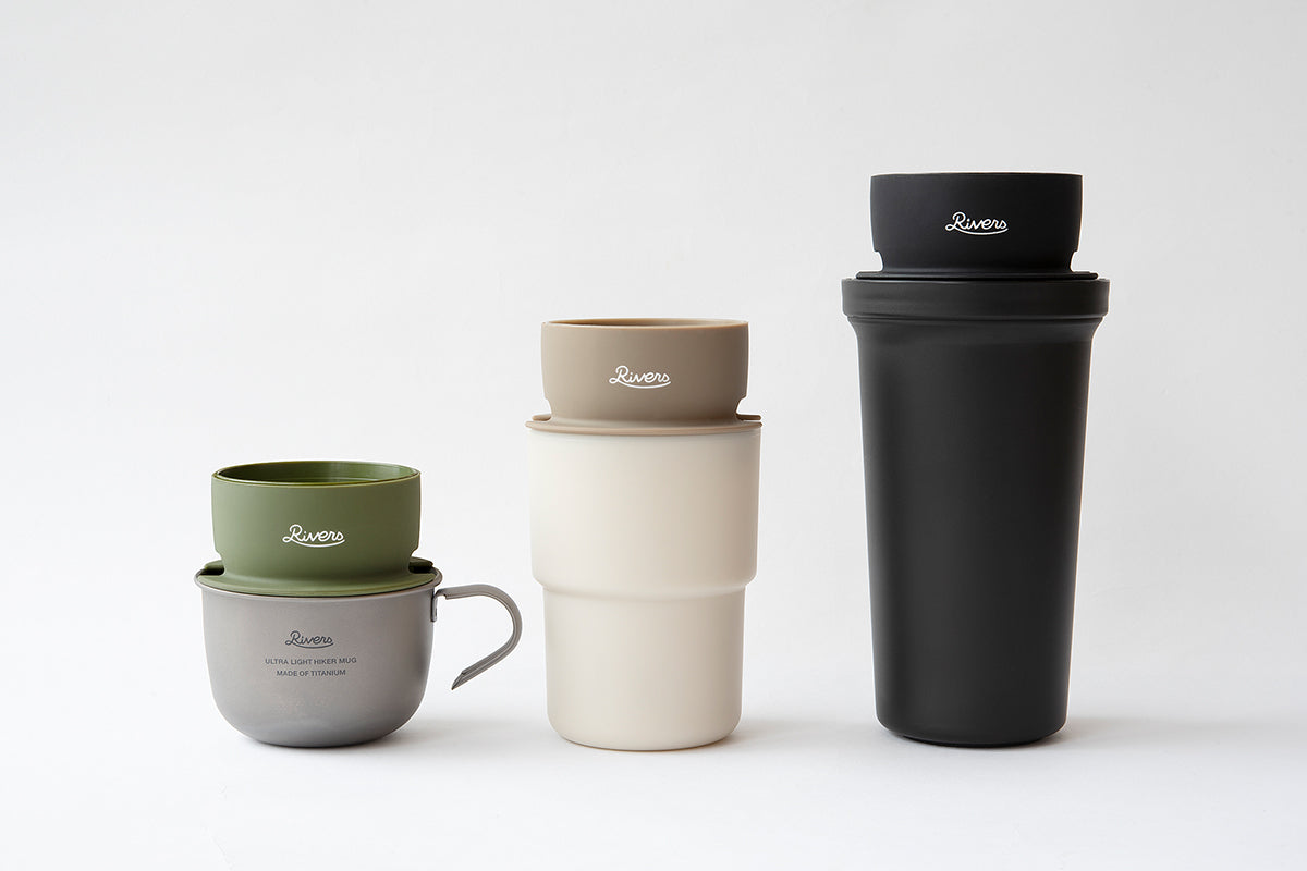 Rivers Micro Coffee Dripper 2, compact silicone and stainless pour-over dripper