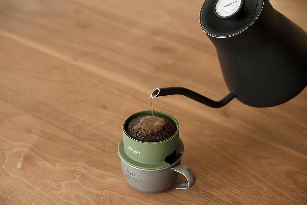 Rivers Micro Coffee Dripper 2 brewing on a mug